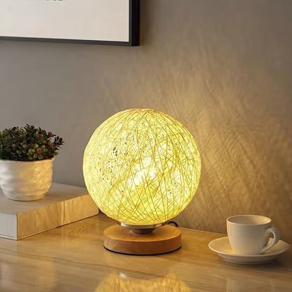 Rattan Table Lamp