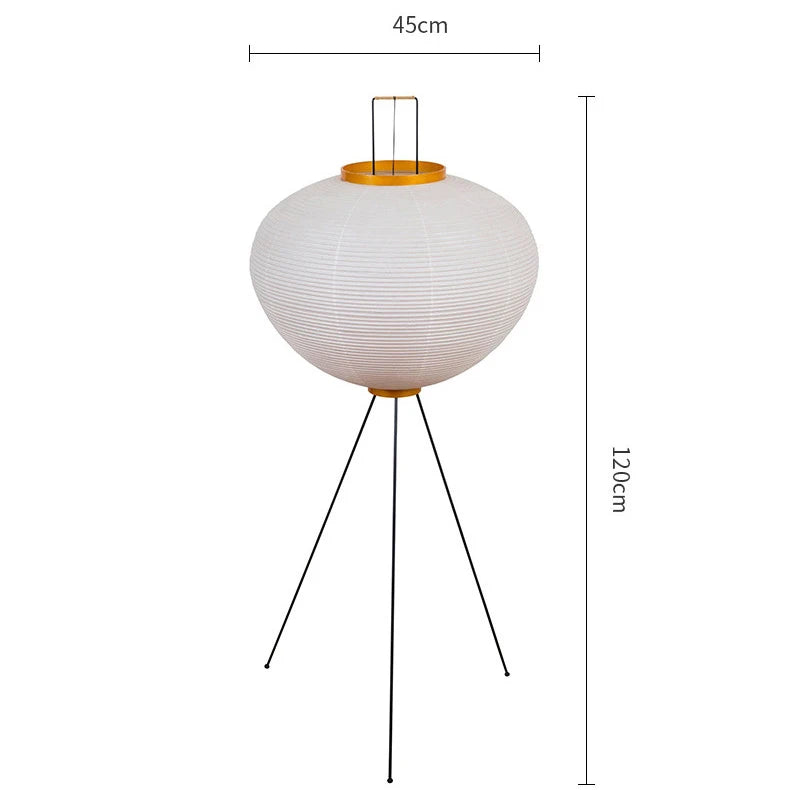 Japanese Akari - Tall Orb Lamp