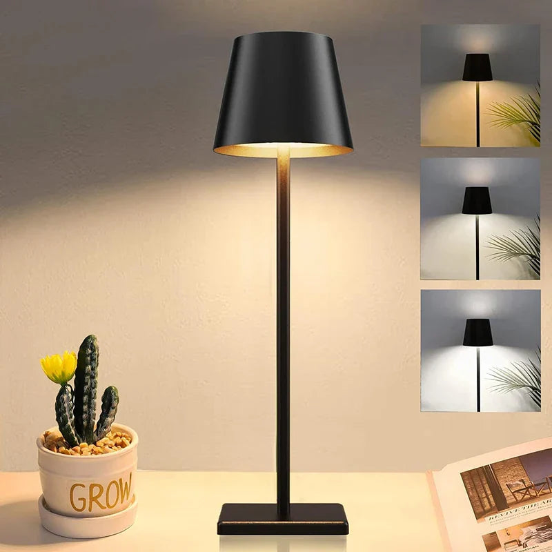 Modern Table Lamp - Dimmable Cordless