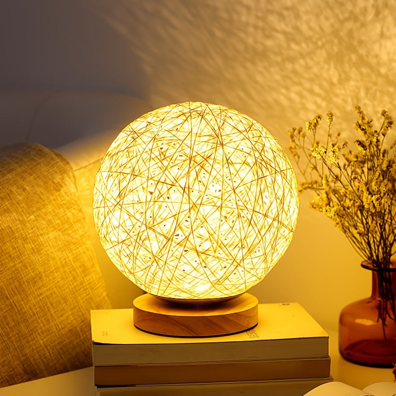 Rattan Table Lamp