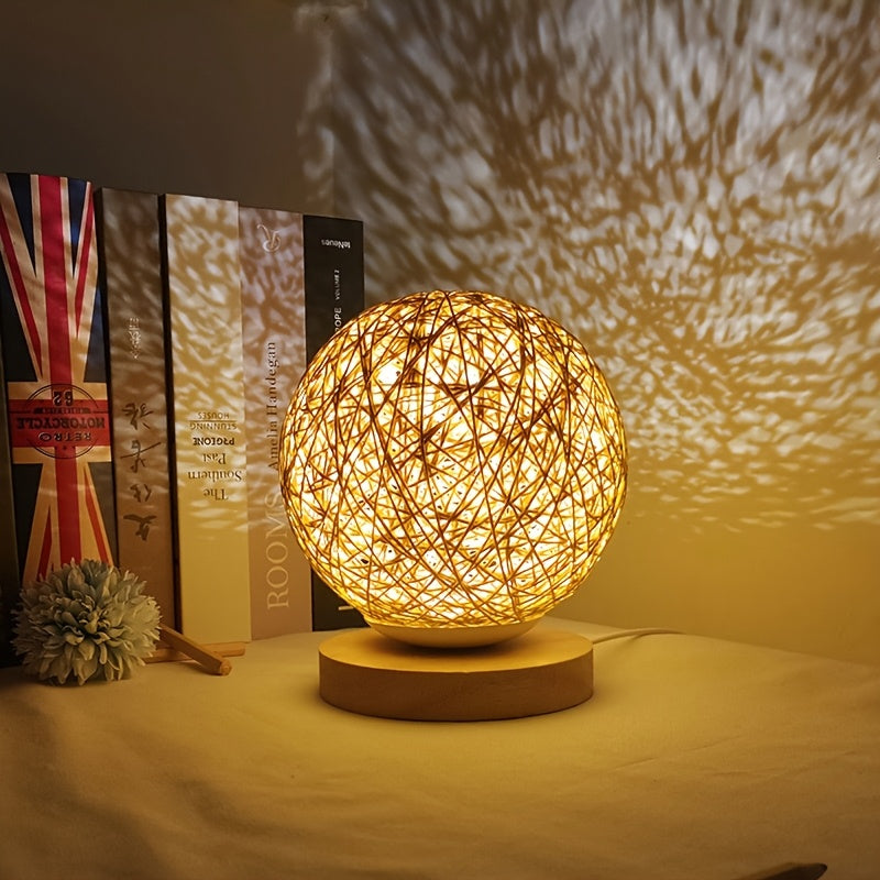 Rattan Table Lamp